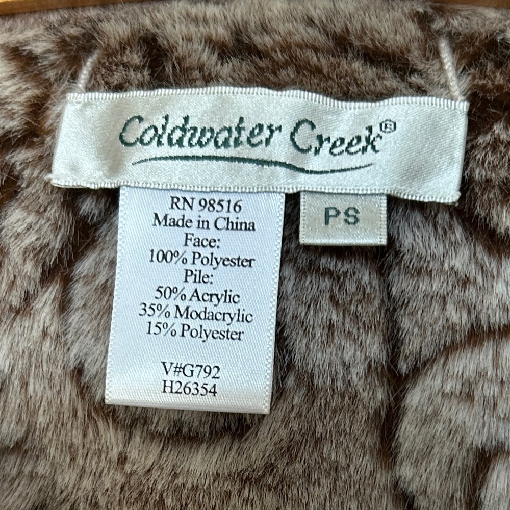 Coldwater Creek Reversible Coat Faux Suede / Faux… - image 5